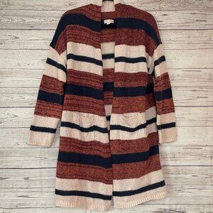 Knox Rose TriColor‎ Knit Cardigan Size Med